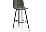Барный стул CHILLY mod.7095б (Серый/Черный)