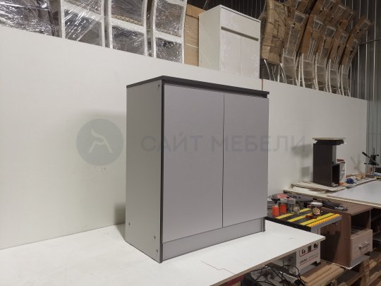 Комод-тумба К800-2Д (Серый/Графит)