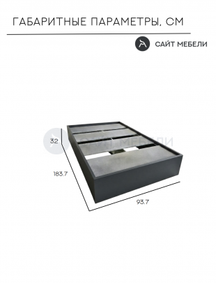 Кровать-тахта односпальная Комфорт без спинки КР 900 90х180 (Графит)
