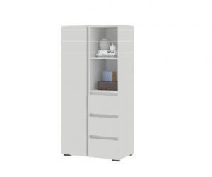 Шкаф комбинированный Хелен ШК 03 (Белый)