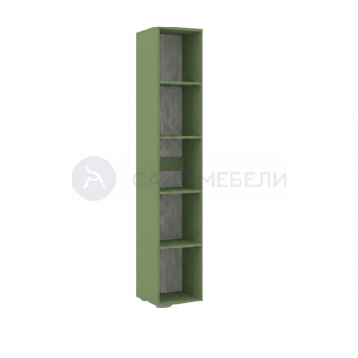 Стеллаж Комфорт 400х46х208 на ножках (Зеленый тростник)