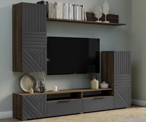 Гостиная Палау (Табак/Грей софт)