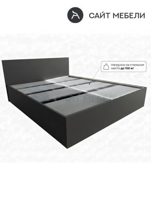 Кровать Комфорт КР 1500 150х190 (Графит)