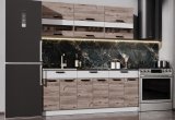 Kуxoнный гаpнитуp Эра 1.8 м (Дуб горный/Белый гладкий)