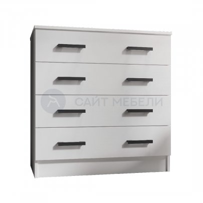 Комод 4 ящика К800 (Белый)