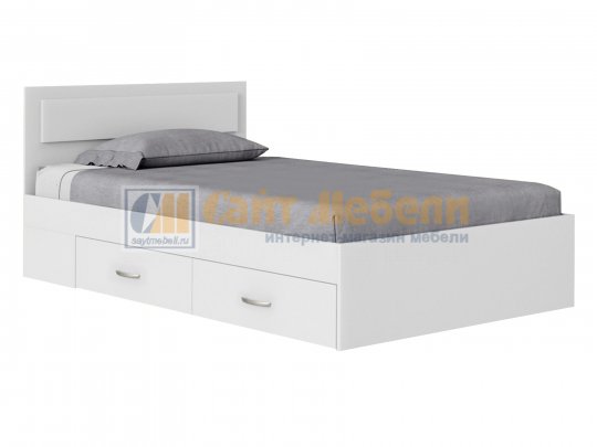 Кровать с ящиками РЭД 900х2000 (Белый)