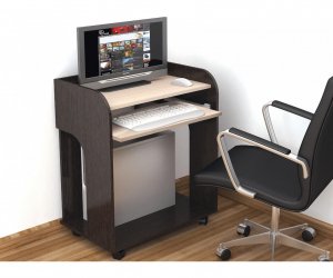 Компьютерный стол Грета-10 (Венге/Дуб Молочный)