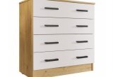 Комод 4 ящика к800 (Дуб вотан/Белый)