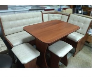 Кухонный уголок Аленка-17 Орех/Светлый беж (кат.1)